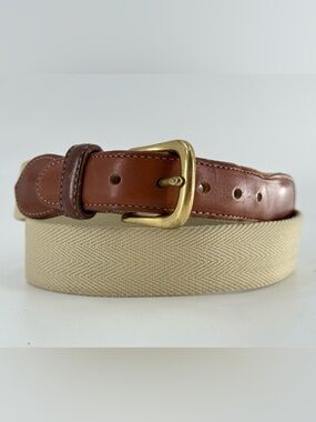 Coach Canvas & Leather Men’s Business Casual Belt 34